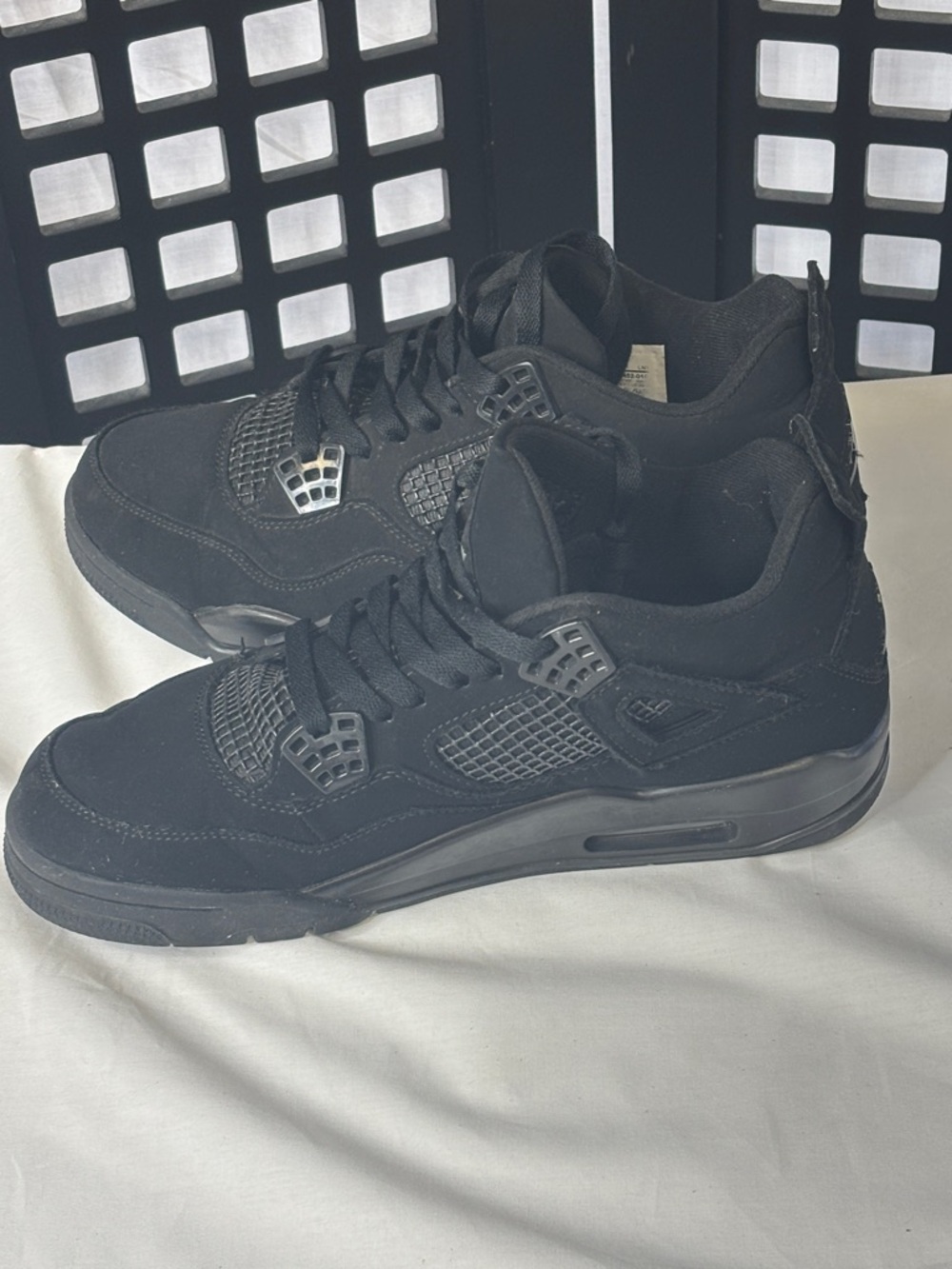 🖤 Nike Air Jordan Retro Black Cat Men's 8.5 405452-010 All Black Sneakers 🖤 - Picture 11 of 12